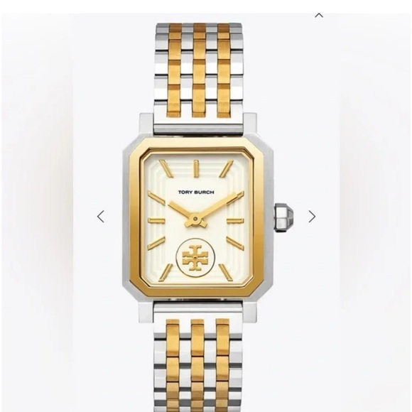 Tory Burch Two-Tone Rectangular Watch - Picture 2 of 2